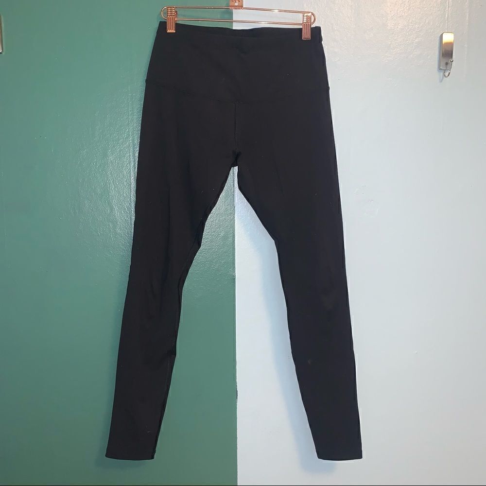 Lorna Jane Black Mid Rise Leggings Small